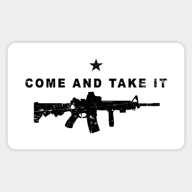 Come and Take It AR15 - Distressed Sticker by The Libertarian Frontier 